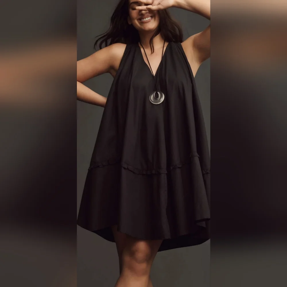By Anthropologie V-Neck Swing Tunic Size XXS Romantic, Boho, Flirty, Girly - Picture 9 of 10